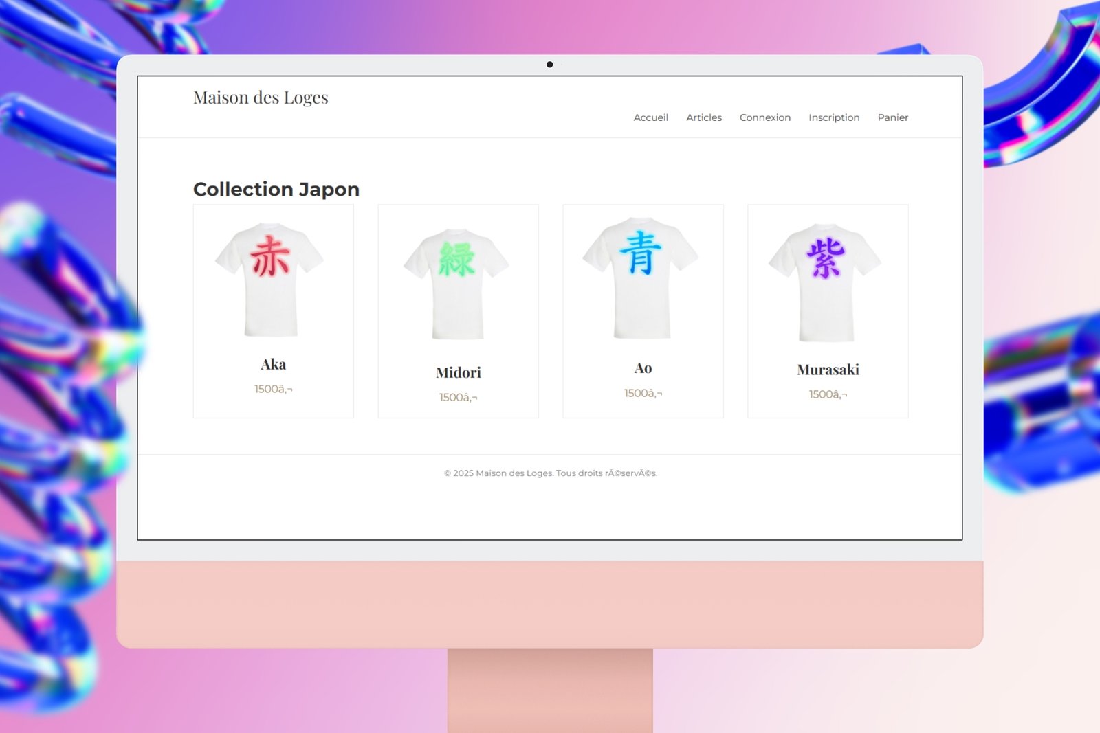 Aperçu Site E-commerce